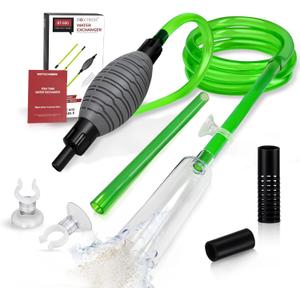 boxtech Fish Tank Water Change, Vacuum Siphon Water Changer Pump Sand Cleaner for Aquarium Water Filter
