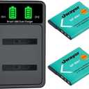 NP-BN1 Battery 2 Pack and Dual Charger for Sony Cyber-Shot DSC-W830 DSC-W800 DSC-W690 DSC-W650 DSC-W570 DSC-W530 DSC-W330 DSC-W310 DSC-TX9 TX10 TX20 TX30 DSC-WX100 DSC-WX200 DSC-QX10 DSC-QX30 and More