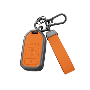 Key Fob Cover with Heavy-duty Keychain for Accord Civic CRV Pilot Ridgeline Passport HRV Fit Odyssey