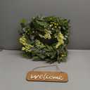 AMF0RESJ Green Eucalyptus Wreaths for Front Door Spring Summer Wreath with Eucalyptus Leaves,Olives Leaves,Mixed Berry for Indoor Outdoor Farmhouse Home Porch Wall Window Festival Wedding Decor