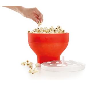 Lekue Microwave Popcorn Popper/Popcorn Maker, Red