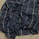 Amazon Essentials Men's Slim-Fit Short-Sleeve Plaid Casual Poplin Shirt, Denim, Large 