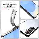 2 x for Samsung Galaxy S25 Case [Electroplating Protective] [Non-Yellowing Clear] Metallic Luster Soft Super Thin TPU Anti-Fall for Galaxy S25,(Black)