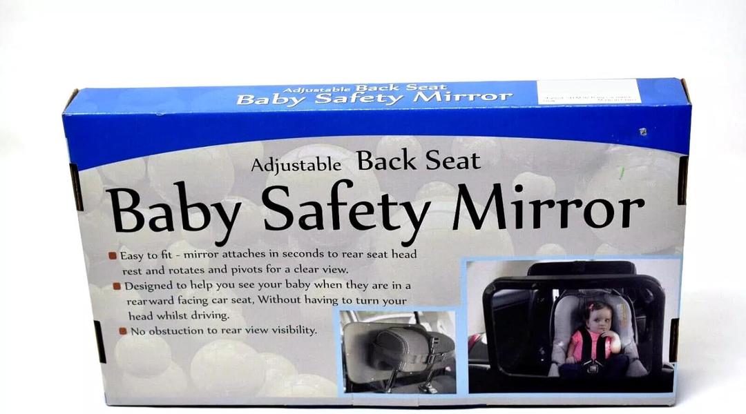 Adjustable Back Seat Baby Safety REAR FACING Mirror for Car INTERIOR, Easy to Fit and Rotate
