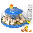Incubators for Hatching Eggs - 18 Chicken Egg Incubators with Automatic Egg Turning and Humidity Control, Chicken Incubators, Temperature & Humidity Display, for Chicken, Hatch Quail, Duck and Goose