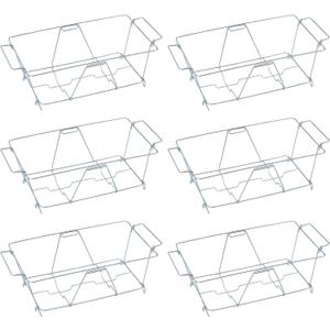 Sterno Chafing Dish Wire Rack - Folding Wire Racks for Food Warmer, Chafer Buffet Stand for Catering - Stand for Food Warmer, Holds Water & Food Pans - Pack of 6