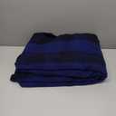 Arcturus Plaid Wool Blankets - 4.5lbs Warm, Heavy, Washable, Large | Great for Camping, Outdoors, Sporting Events, or Home (Blue Buffalo)