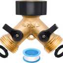 1/2/4 Pack 2 Way Hose Splitter, for 3/4" Hose Connector, with Rubber Washers & Tapes | for 3/4" Hose Connector