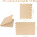 Scalloped Bulletin Board 48x36 inches, Decorative Felt Pin Board for Wall