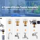 Fish Tank Vacuum Gravel Cleaner Gravel Vacuum for AquariumSiphon Aquarium Water Changer for Fish Tank with Four Faucet Adapter and Long Hose(30 Feet)