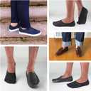 SIXDAYSOX No Show Socks Men 6/8 Pack Invisible Low Cut Non Slip Short Socks Size 5-11/10-13