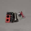 Pull Down Spray Head Replacement - for Kitchen Faucet Sprayer Head with 15 Adapters, 3 Function Pull Out Faucet Spray Nozzle, Brushed Nickel