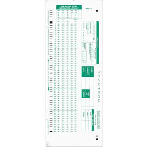 Official Scantron Brand 882-E Answer Sheet, (25 Pack)
