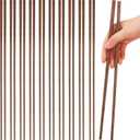 10 Pairs Cooking Chopsticks Reusable 12 Inch Extra Long Wooden Chop Sticks Natural Chinese Style Chopsticks for Noodles, Frying, Hot Pot, Cooking