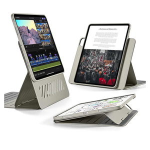 ESR for iPad Pro 12.9 Case (6th/5th Generation, 2022/2021), Removable Magnetic Cover, Adjustable Portrait/Landscape Stand with Raised Display View, 9 Standing Angles, Shift Series, Titanium