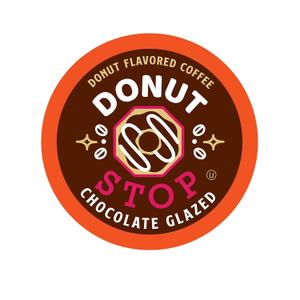 Donut Stop Flavored Coffee Pods, Compatible with 2.0 K-Cup Brewers, Chocolate Glazed Flavor, 40 Count (EXP 11/30/27)