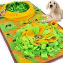 Large Dog Snuffle Mat, Interactive Feeding Mat, 34.6 in x 19.6 in, Squeaker and Crinkle Paper, Non-Slip, Easy to Clean