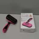 Swihauk Self Cleaning Slicker Brush for Dogs & Cats - Skin Friendly Grooming, Deshedding, Hair Removal for Puppies & Long/Short Haired Pets, Pet Supplies Accessory, Pink