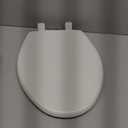 Bemis 7300SLEC Slow Close Toilet Seat, Easy Clean Hinges and Durable Plastic Seat, Made in USA, Elongated, White