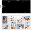 YESKAY 4x6 Picture Frame Collage for Wall Decor,Multiple Photo Collage Frames with Tempered Glass,8-Opening for 4 x 6 Picture Frames,Rustic White,1 Pack(OD:11.75X21in)