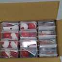 12 Pack Mini Fishing Kits Bulk Small Emergency Survival Fishing Kits Outdoor Compact Fishing Tackle Kits with Case for Beginner Christmas Shoebox Fillers for Age 9-14 Fishing Party Favors