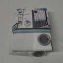 Maytex Mills InstaCurtain Colorblock Stripe Shower Curtain - Gray