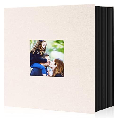 Ywlake Photo Album 4x6 600 Pockets Photos, Linen Cover Large Picture Albums Holds 600 Horizontal and Vertical Photos Beige