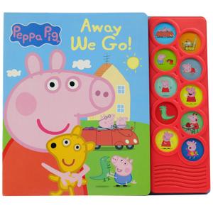 Peppa Pig - Away We Go 10-Button Sound Book - PI Kids (Play-A-Sound)