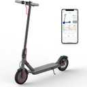 Electric Scooter - 350W Motor, 8.5" Solid Tires, Up to 19 MPH and 20/23 Miles Long-Range Portable Folding Commuting Scooter for Adults with Double Braking System and App