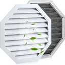 22.2"W x 22.2"H Oct Gable Vent for House Alloy Vertical Gable Shed Vent