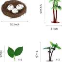 Dinosaur Cake Toppers with Dinosaur Eggs Leaves Trees Cake Decorations for Birthday Party Dinosaur Theme Party