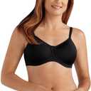Amoena Women's Lara Seamless Molded-Cup Wire-Free Bra 40AA, Black