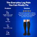 SB SOX Compression Socks for Men & Women (20-30 mmHg) - Best Support Stockings for Travel, Medical, and Sports - Perfect for Everyday Wear (Black)