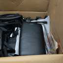 Gaming Chair,Computer Office Chair with Footrest,Massage Lumbar Support and Gel Pad,Ergonomic Reclining Adjustable Leather Gamer Chair with Headrest and Spring Cushion Black