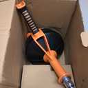 Drain Auger, Clog Remover with Drill Adapter, 25 Feet Flexible Plumbing Snake Use Manually or Powered for Kitchen, Bathroom and Shower Sink, Comes with Gloves (Orange)