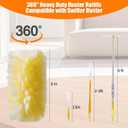 50 Count 360 Heavy Duty Duster Refills Compatible with Swiffer, Larger Size-Extra Thick Electrostatic Disposable dusters Refill for Electronics, Furniture, Blinds, Ceiling Fans, Unscented