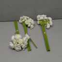 Floroom Ranunculus Artificial Flowers 18 Pcs Ivory Faux Silk Mini Ranunculus Bulk Fake Wedding Filler Flowers for DIY Bouquets, Centerpieces, Bridal Shower Decorations & Arrangements