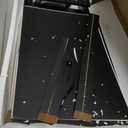 Folding TV Tray Table - Contemporary Side Table with Removable Tray Top for Food Serving, Decor, or Meals - Portable End Furniture for Living Room, Bedroom, or Home Office by Lavish Home (Black)