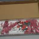 NEWLIGHTURE Christmas Card Holder Display with 24 Clips, Wooden Hanging Merry Christmas Sign, Holiday Card Display for Wall or Door Christmas Décor