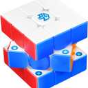 Cuberspeed GAN 356 M E V2 3x3 Stickerless Magnetic 2025 Flagship Speed Cube GAN 356 M E Pro with 48 Magnets GES Pro+ Customized 12 Tension Settings Primary Internal Version