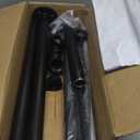 Outdoor Stair Railing Handrails for Outdoor Steps Sturdy Single Post Wrought Iron Handrail Set of 2, Black Stylish Porch Railing for Concrete Steps or Wooden Stairs, Fit 1 or 2 Steps