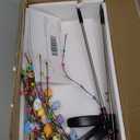 Copkim 2 Pcs Solar Easter Egg Lights Waterproof Egg Stake Lights Decorative Garden Firefly Outdoor Easter Light for Lawn Trails Landscaped Yards Pathway Porches and Patio Decorations