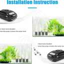 AQUANEAT Aquarium Air Pump 300GPH, for up to 200 Gallon Fish Tank, Powerful Hydroponic Aerator Pump with Tubing, Air Stones, Valves