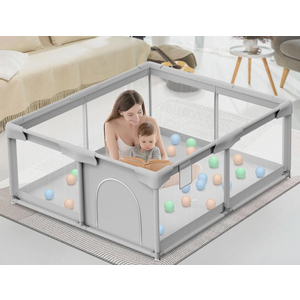 Baby Playpen Baby Playard, Play Pen for Babies and Toddlers with Gate, 50X50 Fen
