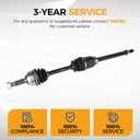 PAROD 666287 AWD CV Axle Assembly Fit for 2008-2013 Nissan Rogue, 2014-2015 Rogue Select Front Right