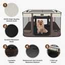 Paw Ballet Foldable Pet Kitten Playpen, Upgrade Waterproof Portable Dog Cat Playpen Kennel Tent for Small Cat Dog, Retractable Shade Cover with Carrying Case, Indoor Outdoor Use for Small Pet