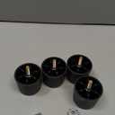 M8-1.25 Metric Thread Bolts Plastic Furniture Legs 3 Inch Black Square Sofa Feet with T-Nuts - Couch Feet Replacement - Couch Legs Set of 4