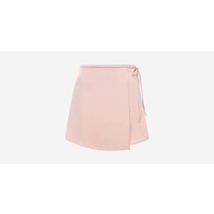AnotherChill Women's Low Waist Micro Mini Skorts Skirt with Built-in Shorts Sexy Stretch light Pink Skirts Basic Summer Outfits, S