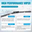 OEM Windshield Wiper Blades Replacement for Volvo XC90 2007 2008 2009 2010, All Weather Original Factory Quality Front & Rear Wipers Set 24"+22"+15" (Pack of 3)