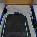 Cat/Dog Airline Approved Expandable Pet Carrier for Small Pets - Removable Pad, Pockets, TSA Compliant (43.0"L x 32.0"W x 12.0"H)